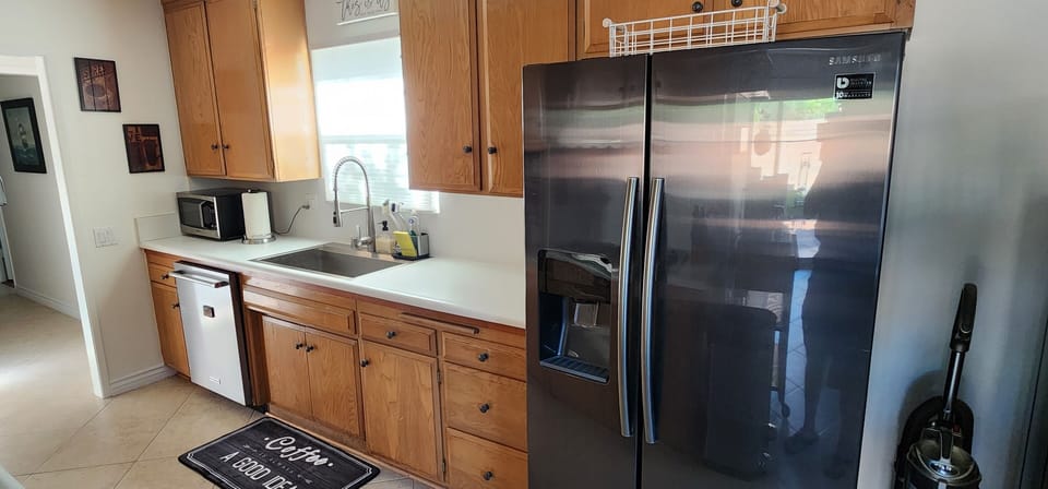 One side of the kitchen
