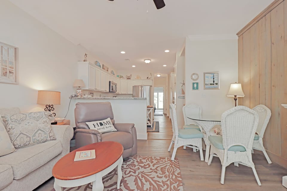 Living Area and Kitchen