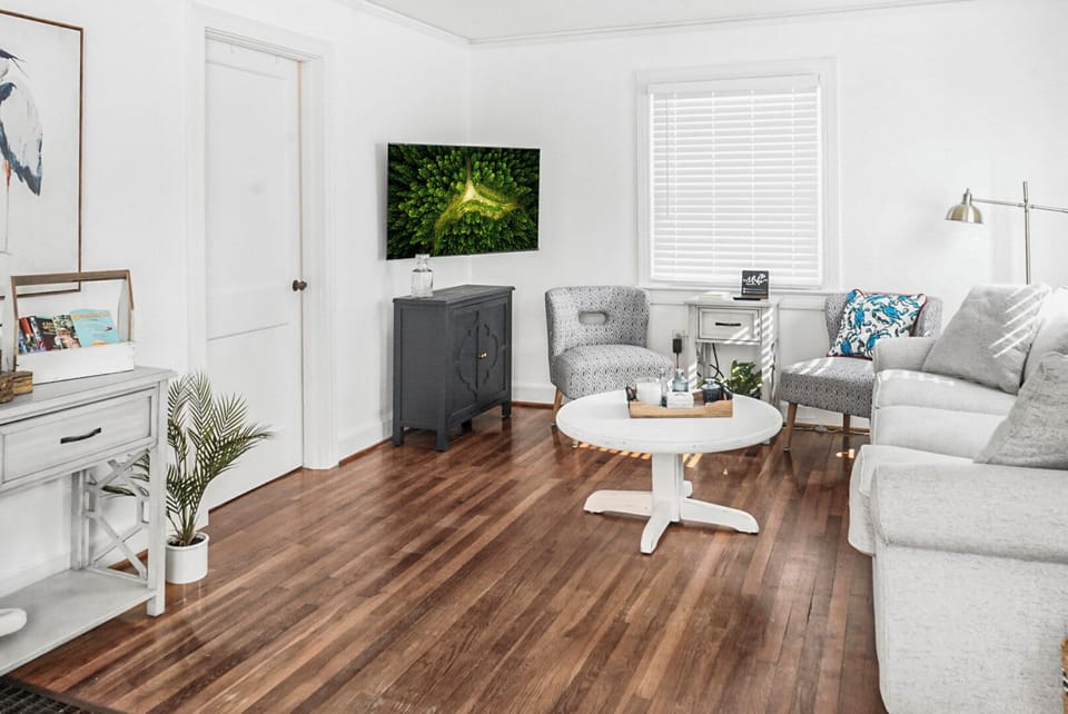 Kickback on the comfy seating. Watch your favorite TV shows.