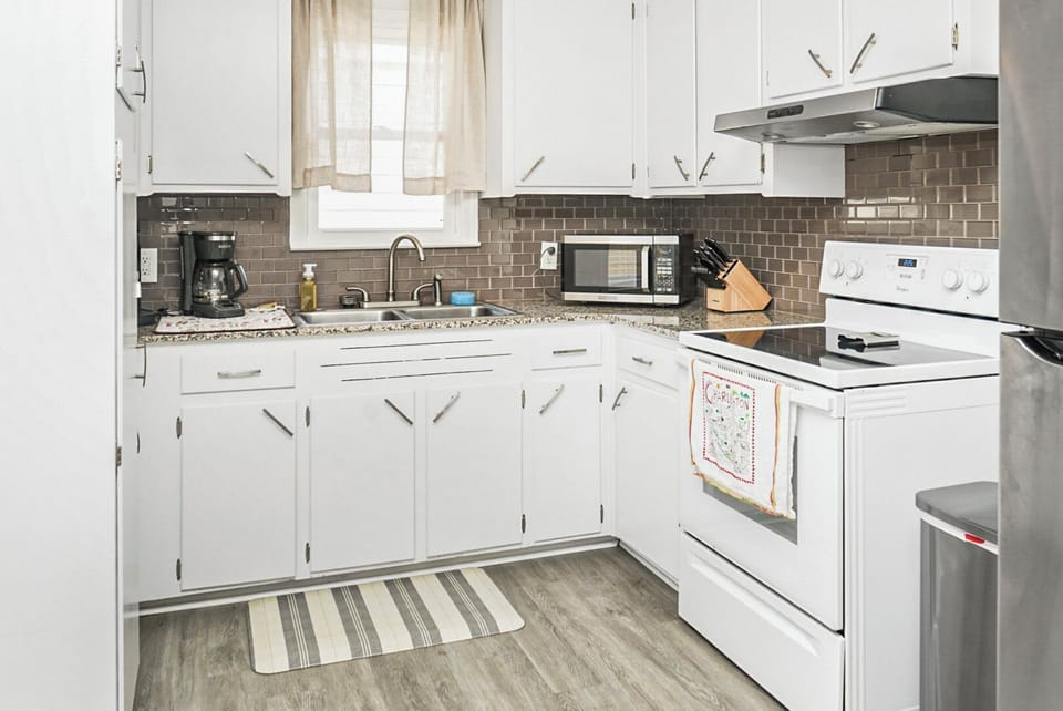 Cook up a meal with modern appliances, enjoy plenty of counter space.