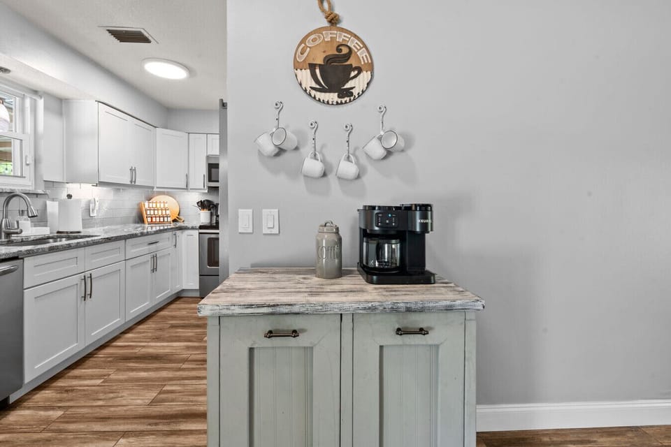 Start your day right at the coffee corner — featuring both Keurig and drip coffee makers to suit every guest’s morning ritual.