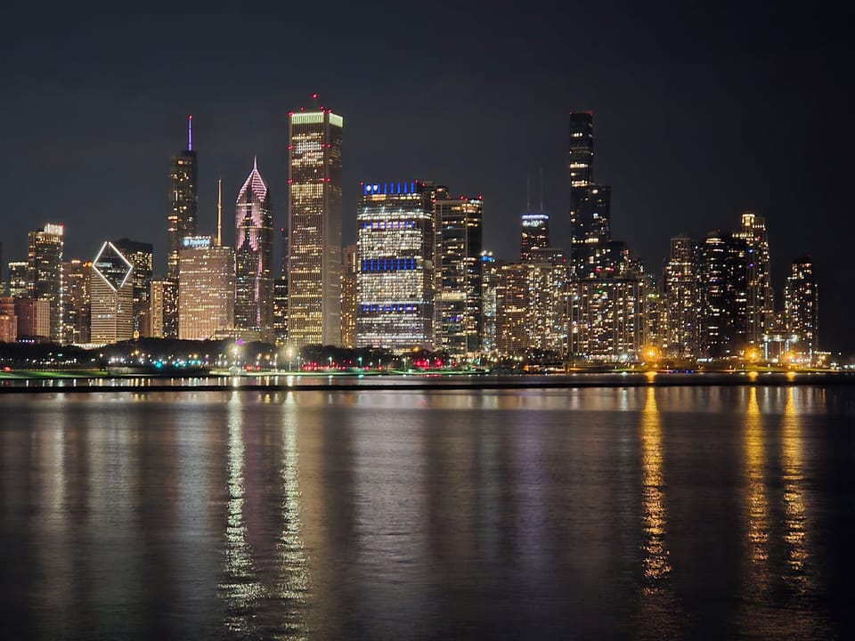 Lakefront view from Muesum Campus 30 mins away