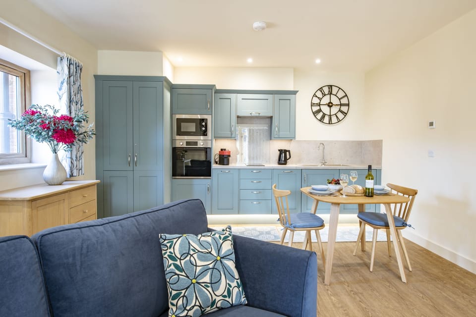 Ground floor: Seating area leading to the kitchen and dining area