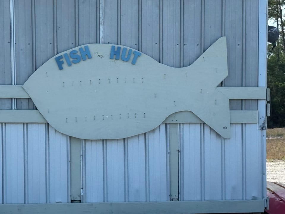 Fish hanging board
