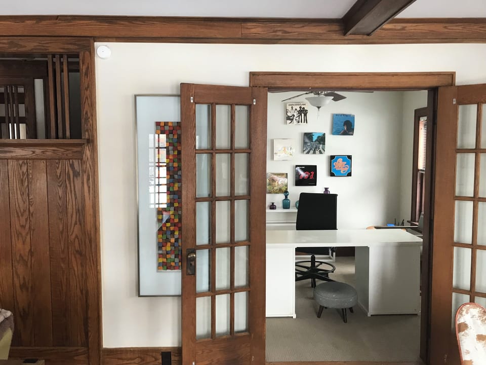 Study off the living room.