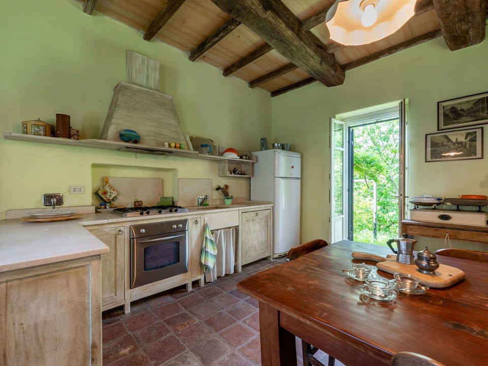 Furniture, Wood, Flooring, Interior Design, Kitchen, Countertop, Floor, Kitchen Appliance, Home, Room
