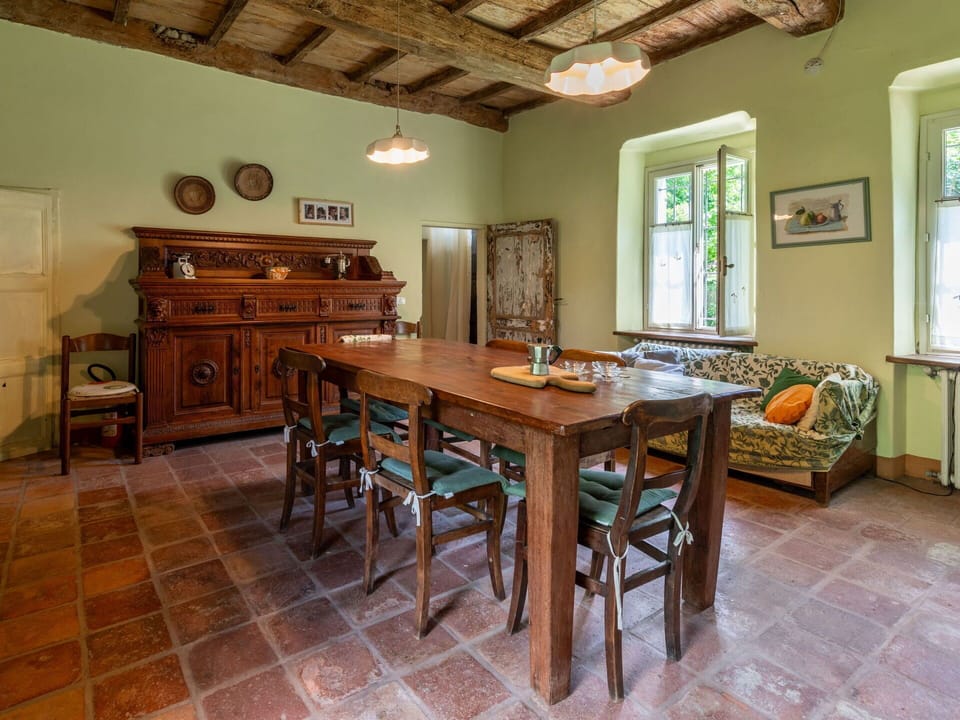Furniture, Interior Design, Flooring, Table, Wood, Dining Room, Floor, Ceiling, Chair, Kitchen & Dining Room Table