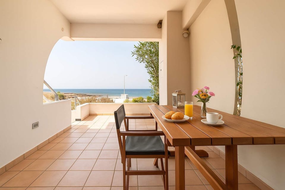 Front terrace with seaviews