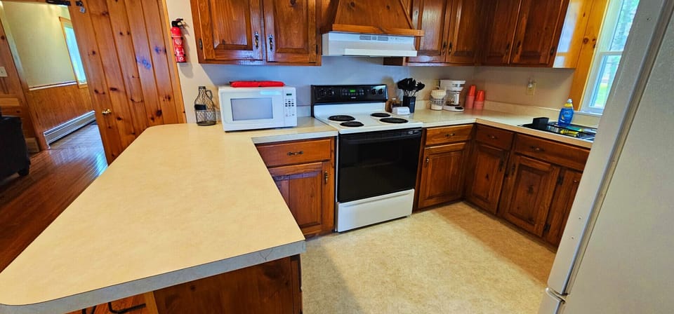 This kitchen offers all the essentials you need, with a classic, rustic feel.