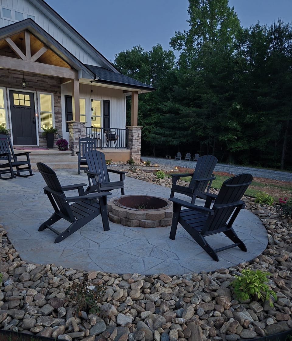 Firepit at night
