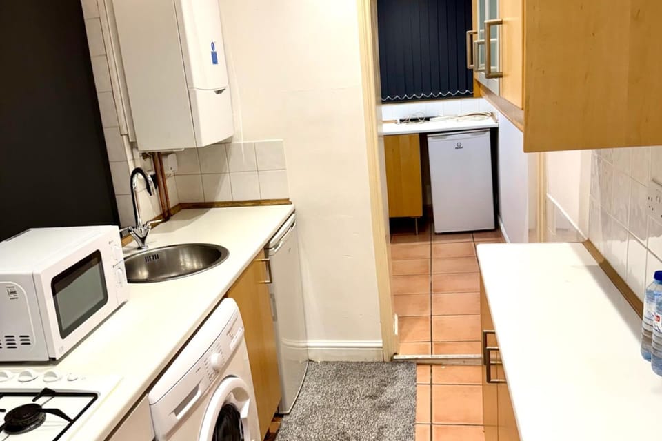 Kitchen that reminds you of home , this kitchen comes with basic kitchen equipment and appliances such as microwave ovens bread toaster electric kettles and cooking utensils with complimentary cooking ingredients 