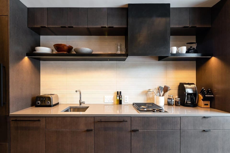 Indoors, Kitchen, Sink, Furniture, Cabinet