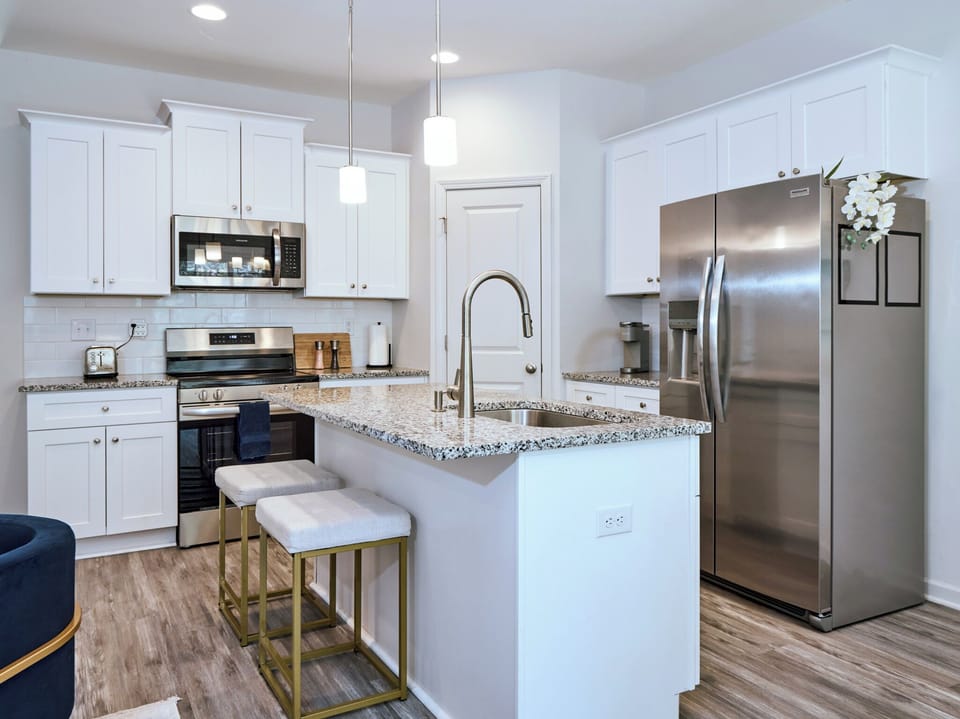 Kitchen with large pantry
