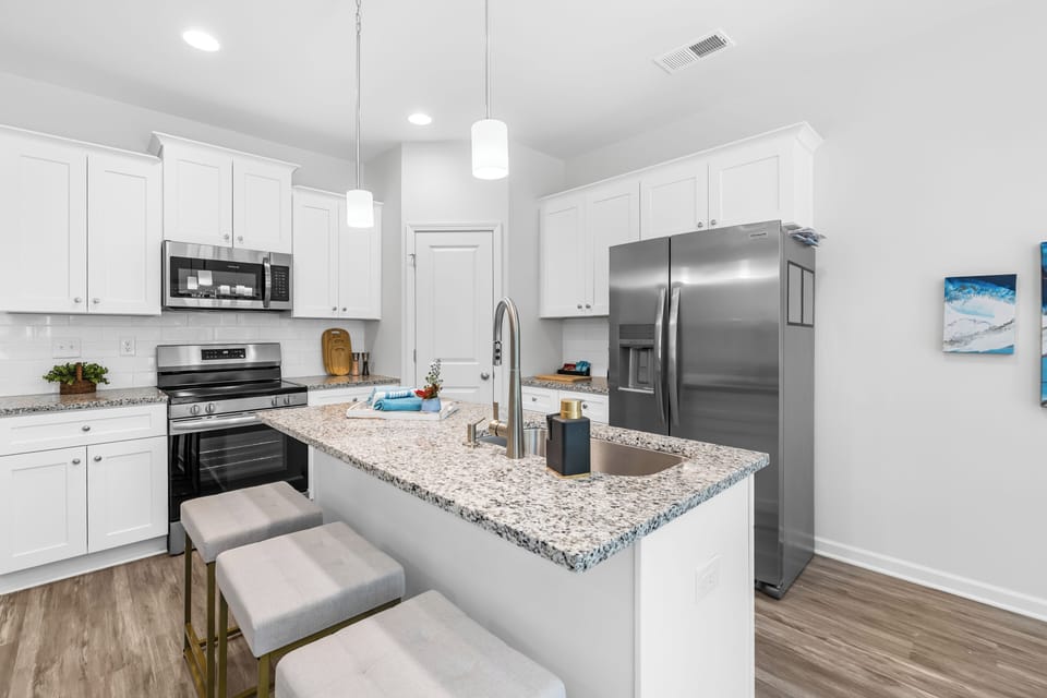 Kitchen with Island and Large Pantry