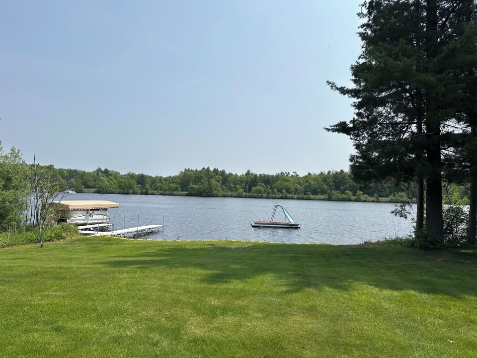 Lake view from master bedroom