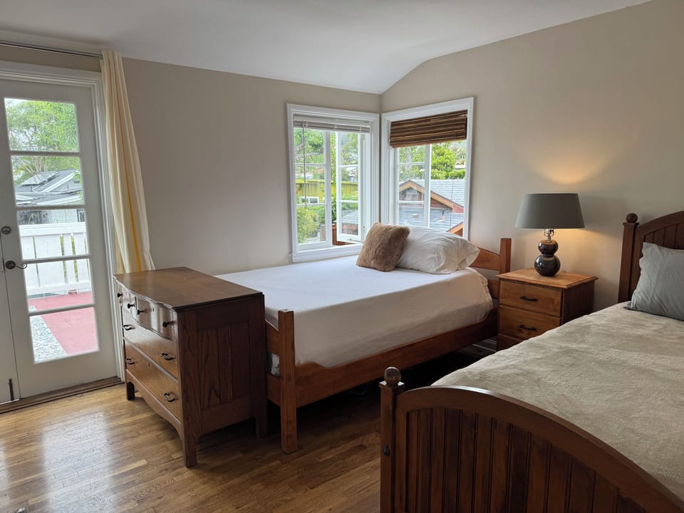 Bedroom with private deck access