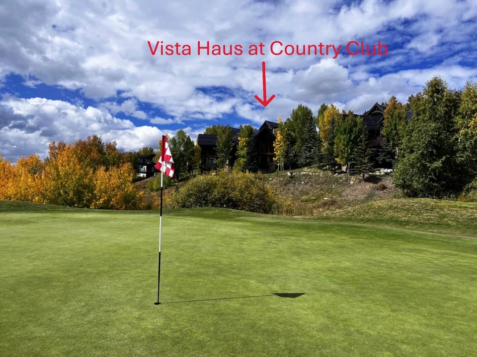 Location! Vista Haus at Country Club is located right by hole #1 (and skiing in winter)!