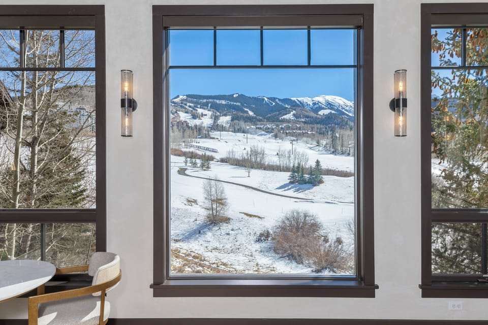 This home overlooks lifts 1 and 10 as well as the Telluride Golf Course