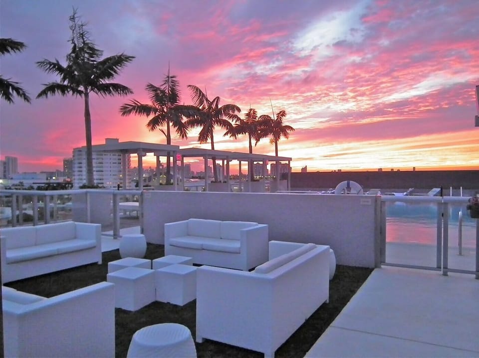 Rooftop Pool Lounge Area