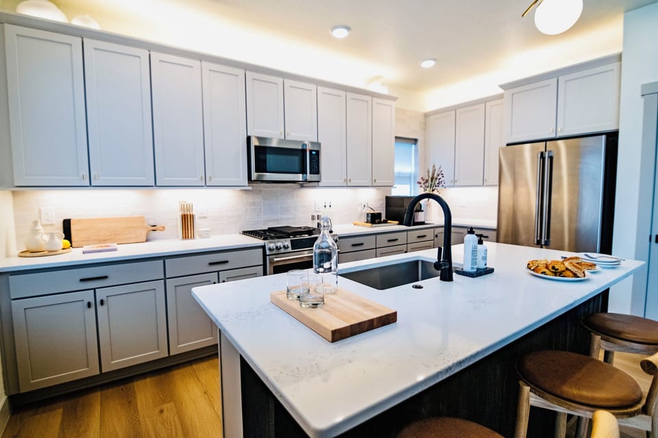 Beautiful kitchen with modern appliances