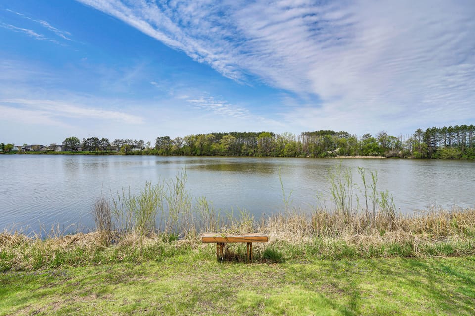 House Exterior | Lake Views & Access (Swimming Prohibited) | No Fish On-Site