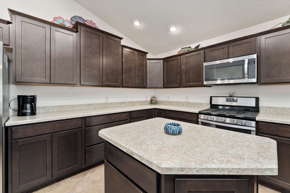 Stainless steel appliances and coffee pot