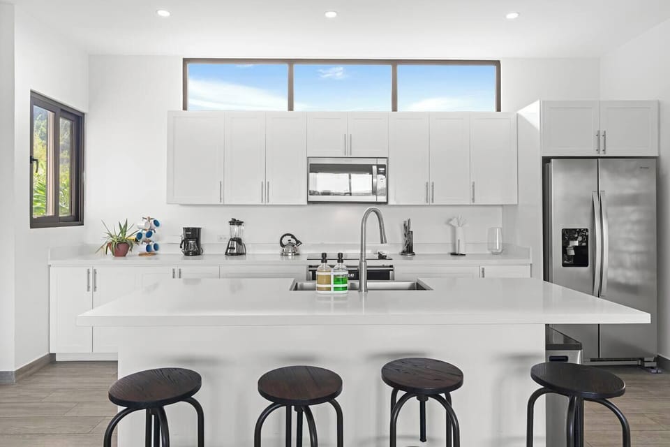 Enjoy a self-catered vacation, or hire in a chef!  Our team can connect you with our trusted area partners.  