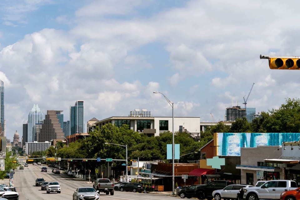 South Congress is one of the most photographed streets in Texas, known for its "Keep Austin Weird" atmosphere and views of the Capitol.
