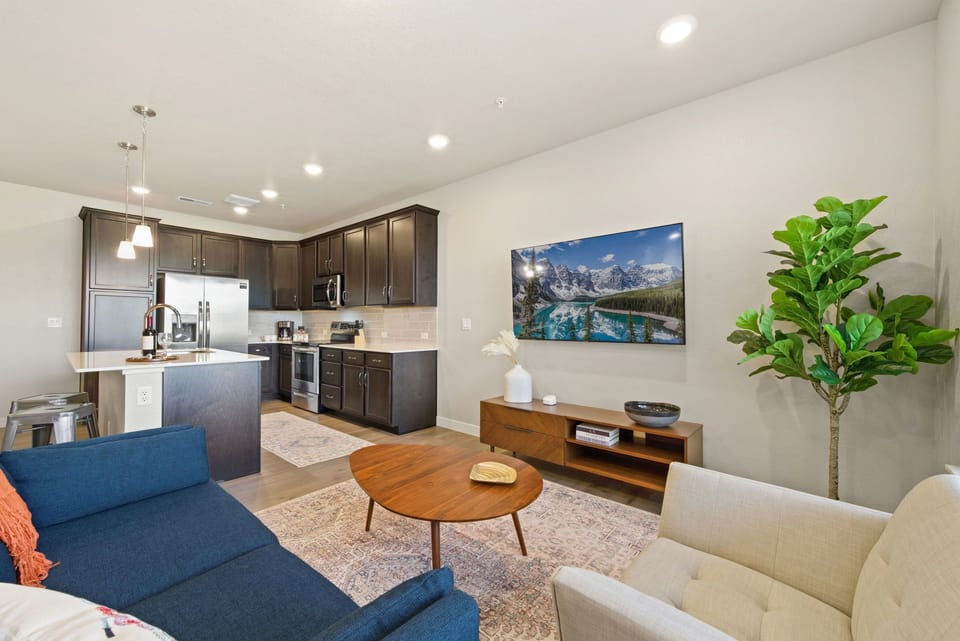 Kitchen and Living Area | Open Space with Natural Light