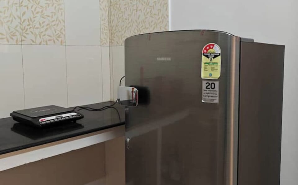 Kitchen with basic utensils and water purifier