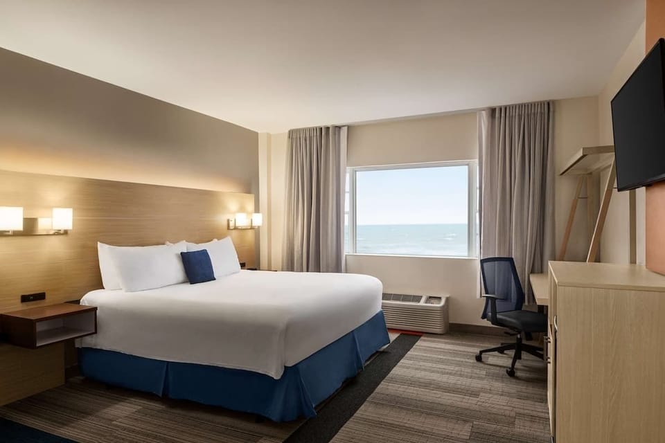 Bedroom. Interior and views may vary based on location and availability.