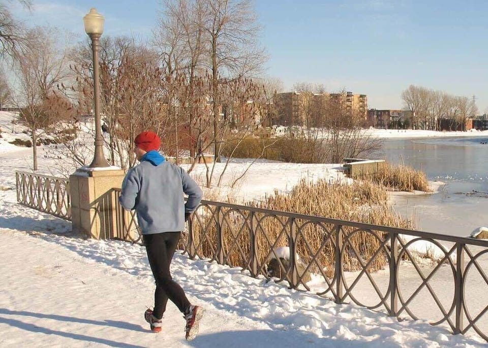 Rien de mieux que de débuter la journée avec une petite course ou une randonnée en bordure de la rivière St Charles