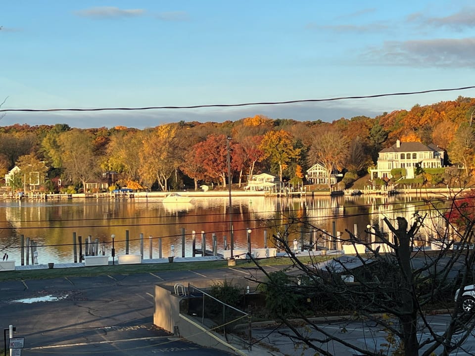 View from deck/kitchen Fall
