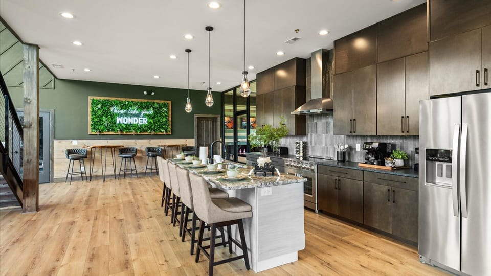 Cook delicious meals in the expansive, fully-equipped kitchen