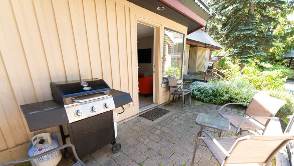 Patio with propane BBQ