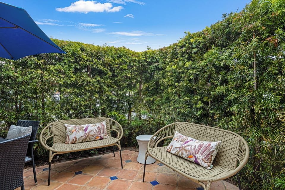 Perfect for relaxing or enjoying meals in the fresh air.