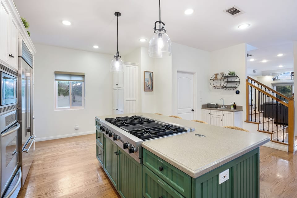 Ample counter space for meal prepping.