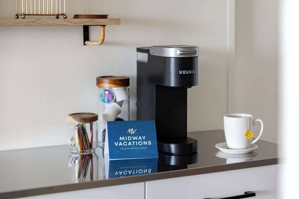 Who would want to miss their morning coffee? Good thing we have our coffee station set up for you!