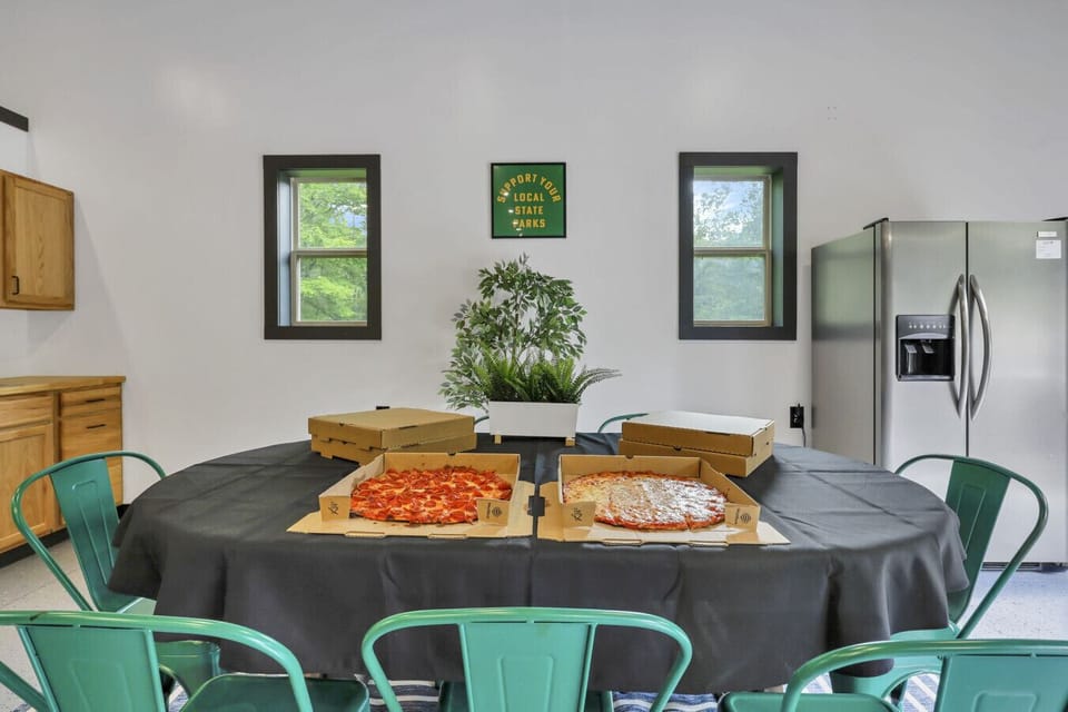 1 of 3 full size refrigerators.  Gameroom