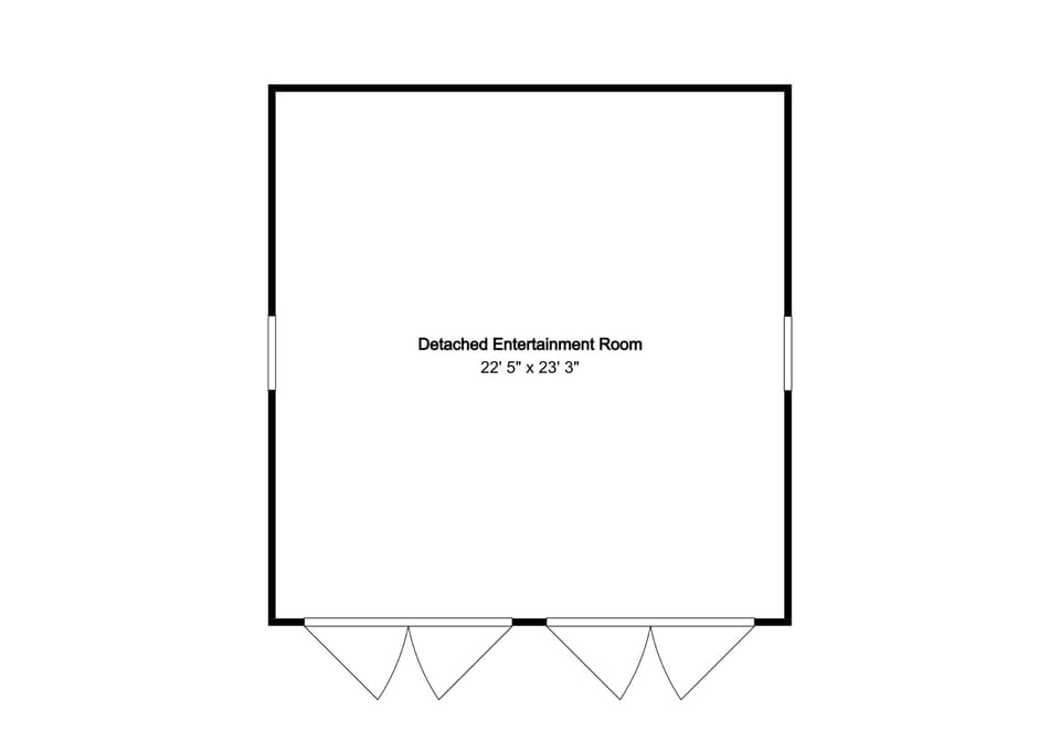 Detached Entertainment Room - Floor Plan
