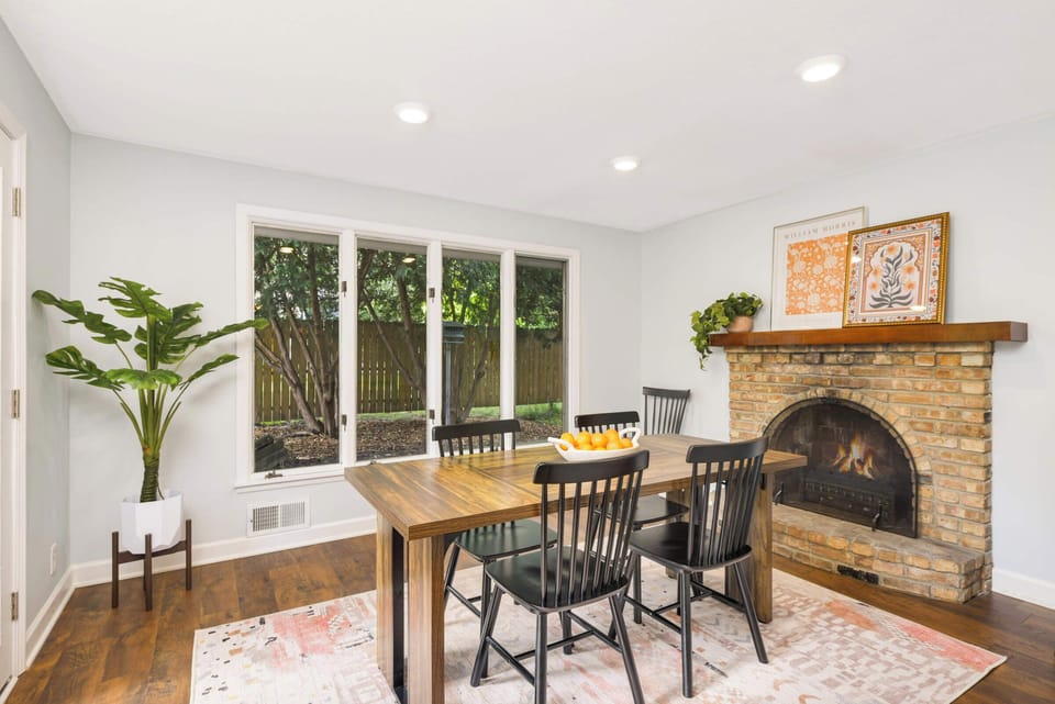 Prefer more formal dining or games with friends...this is your spot!