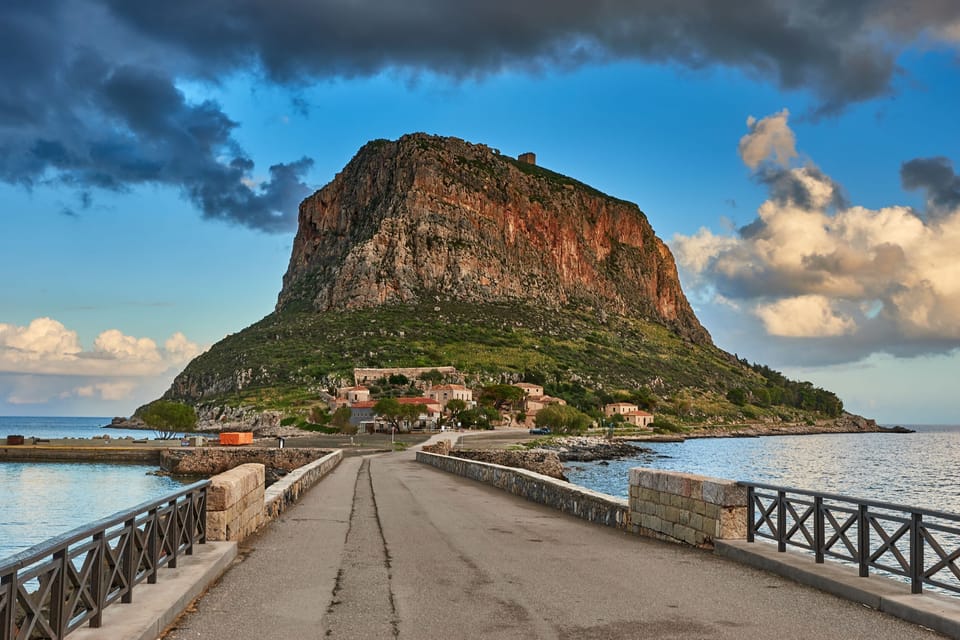 Explore the iconic fortress of Monemvasia, where history meets stunning natural beauty.
