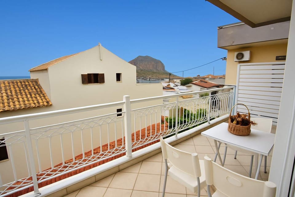 Enjoy your private balcony with stunning views of the sea and Monemvasia