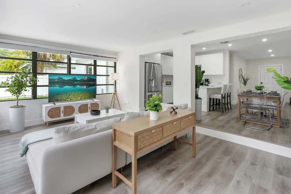 Pristine living area.