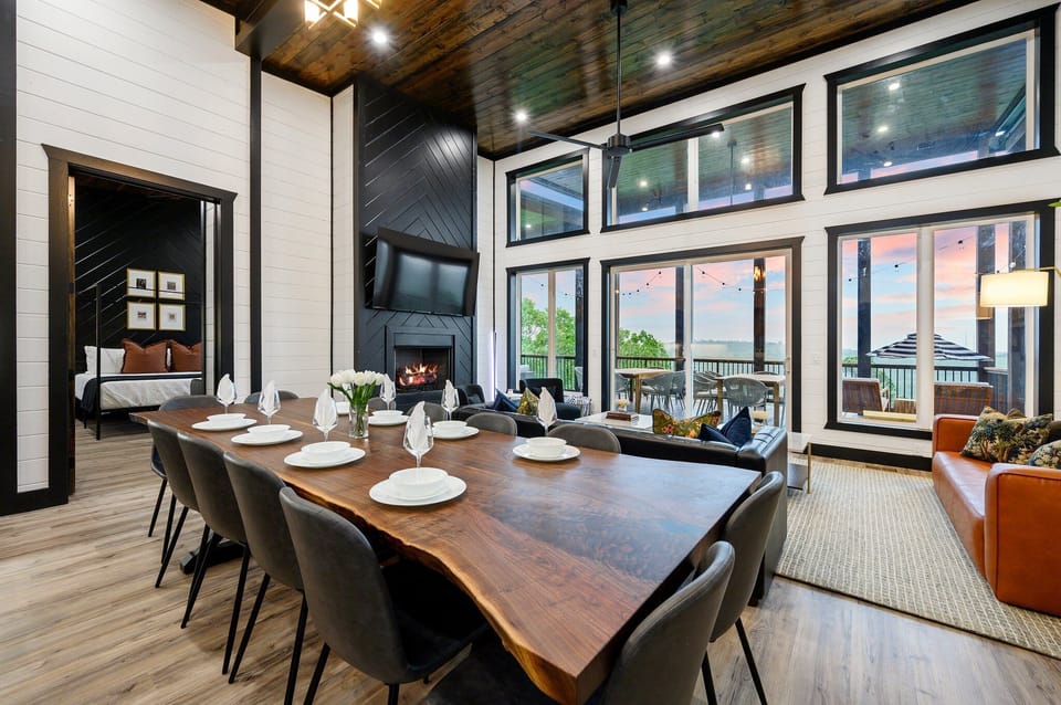 All together now! This open space is made for shared meals, movie nights, and memory-making around The main floor.