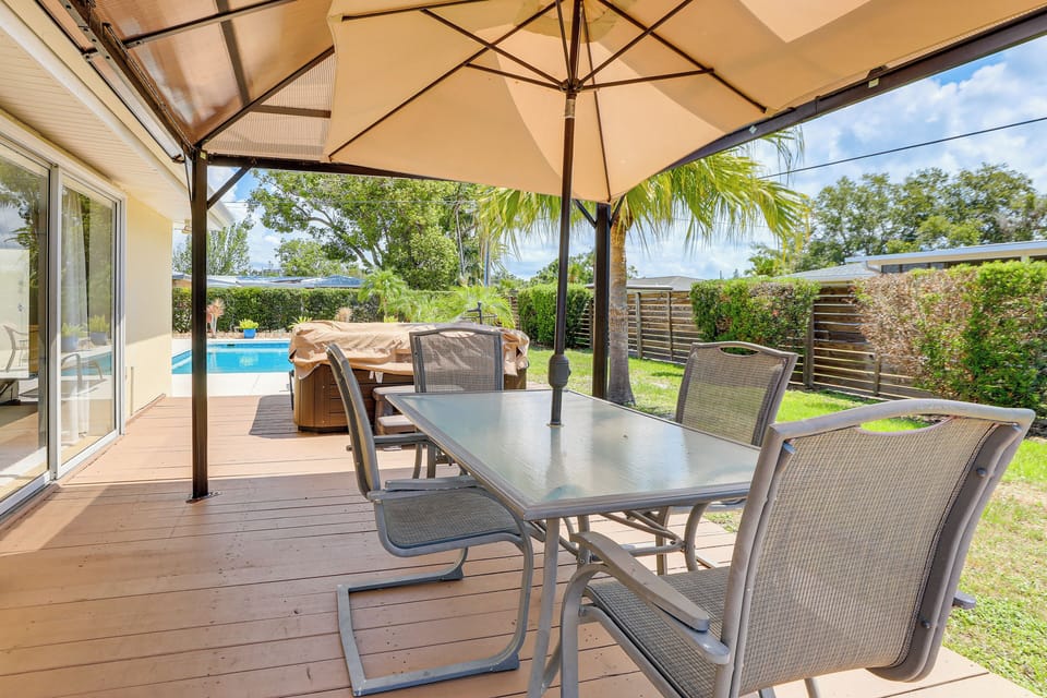 Private Deck | Outdoor Dining Area | Gas Grill | Hot Tub