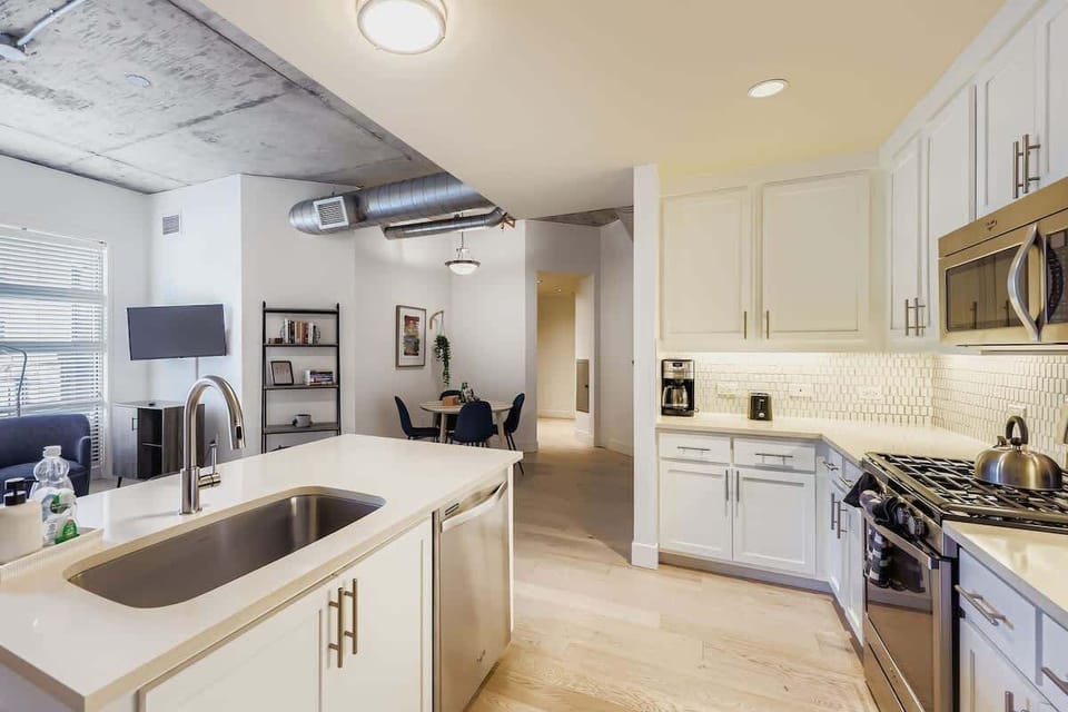 Bright Kitchen with Bar