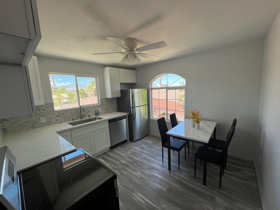 Kitchen and dining room