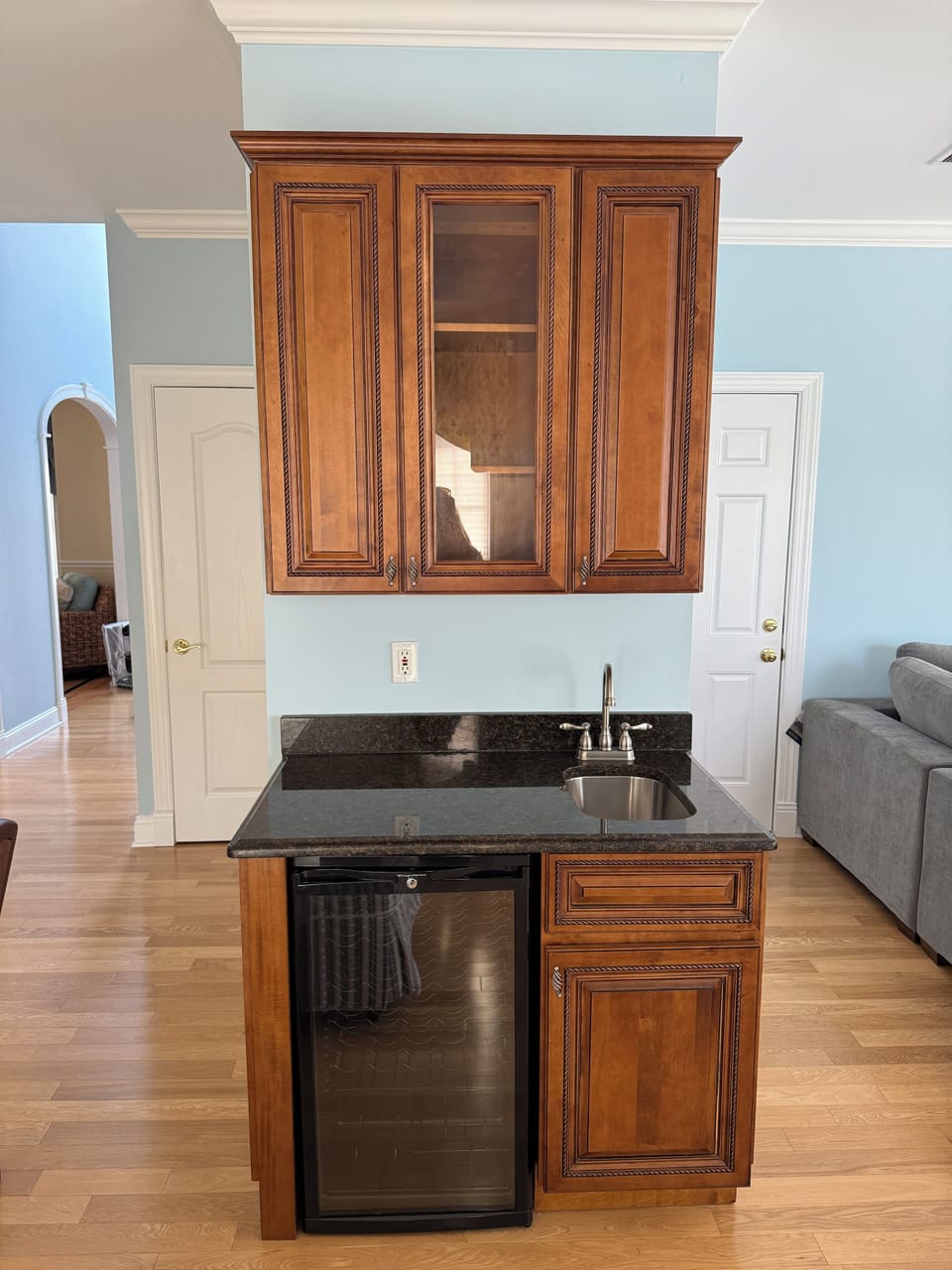 wet bar in family room