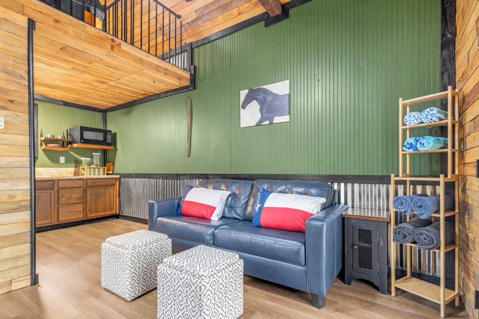 Eagle 1 on the left has queen sleeper sofa with upgraded mattress.
